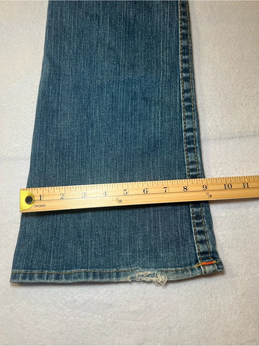 Vintage Women’s True Religion Joey Twisted Distressed Flare Jeans,Indigo Blue,29